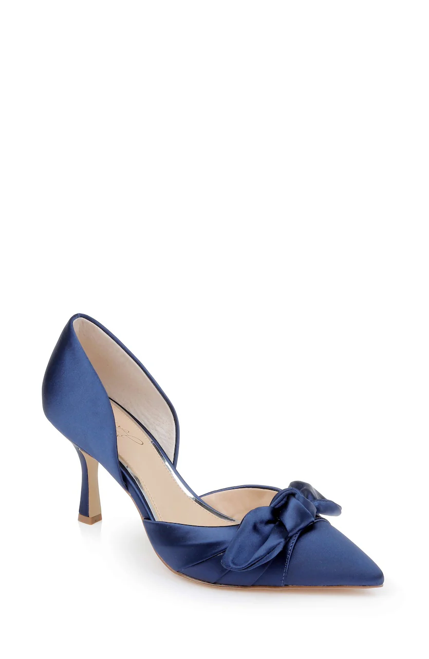 Emelia Satin Bow d’Orsay Pumps - Image 39