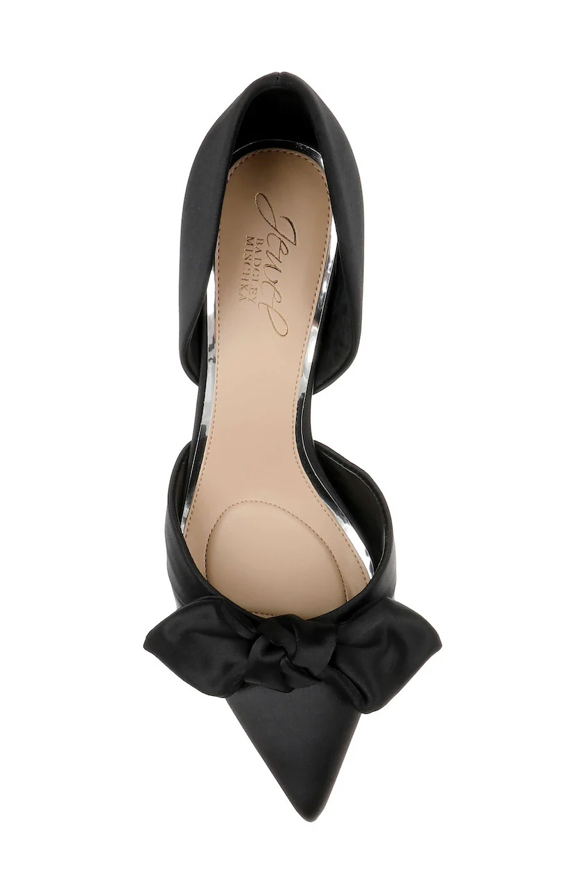 Emelia Satin Bow d’Orsay Pumps - Image 5