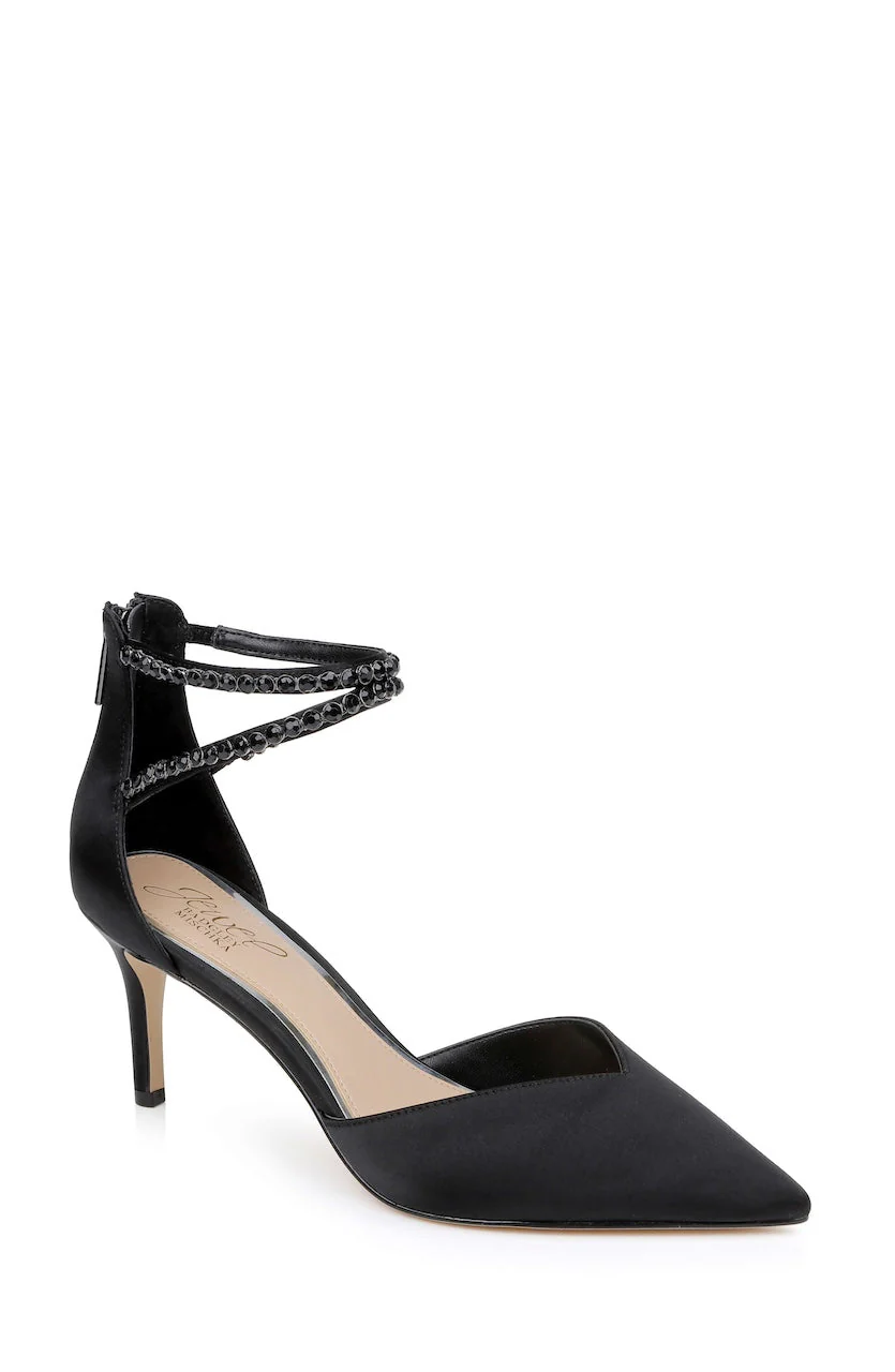 Emmie Crystal Embellished Ankle Strap Pumps - Image 105
