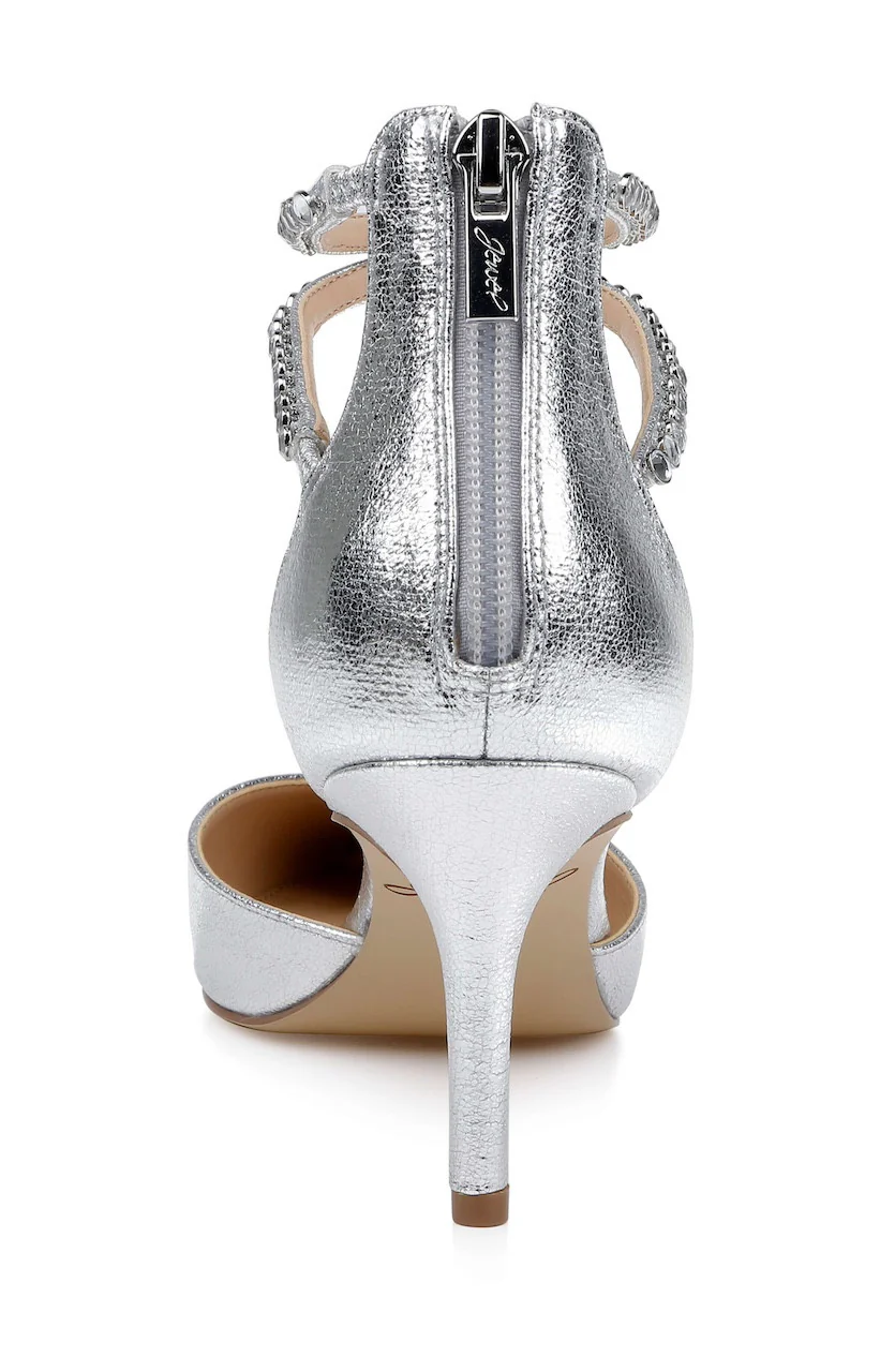 Emmie Crystal Embellished Ankle Strap Pumps - Image 14