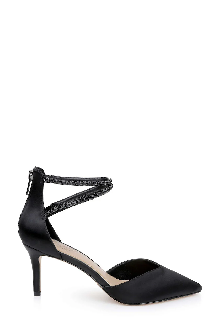 Emmie Crystal Embellished Ankle Strap Pumps - Image 16