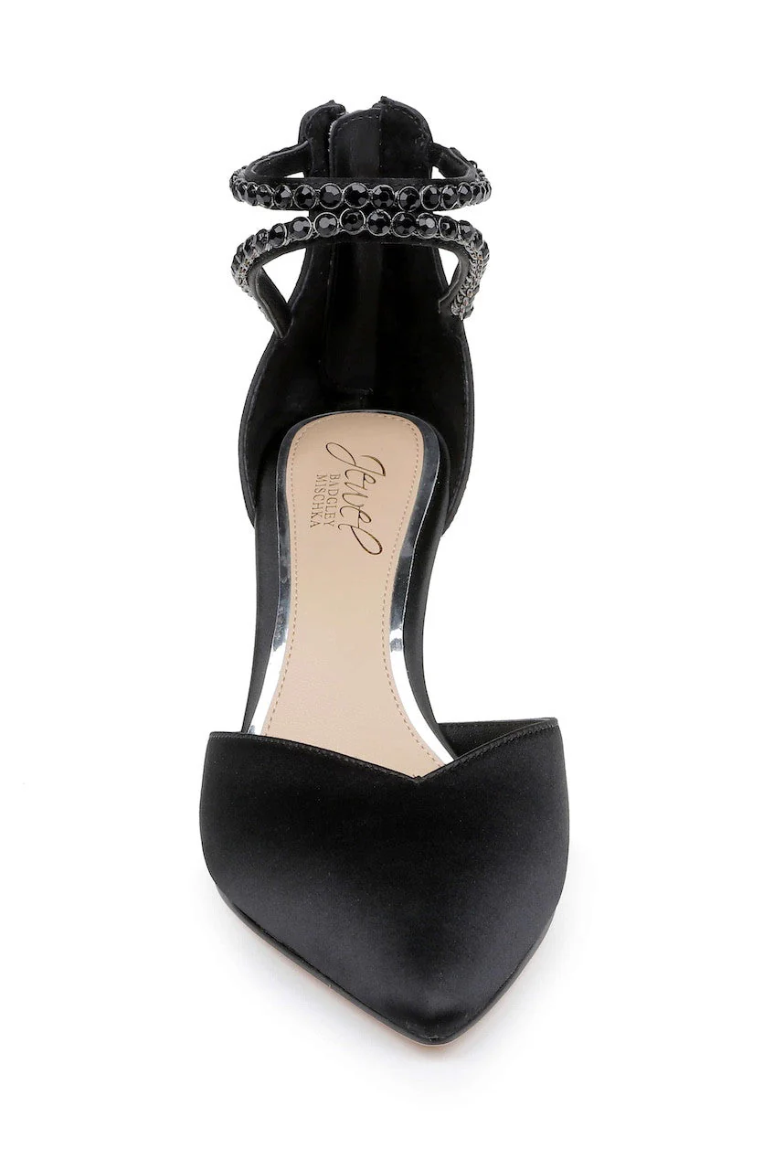 Emmie Crystal Embellished Ankle Strap Pumps - Image 79