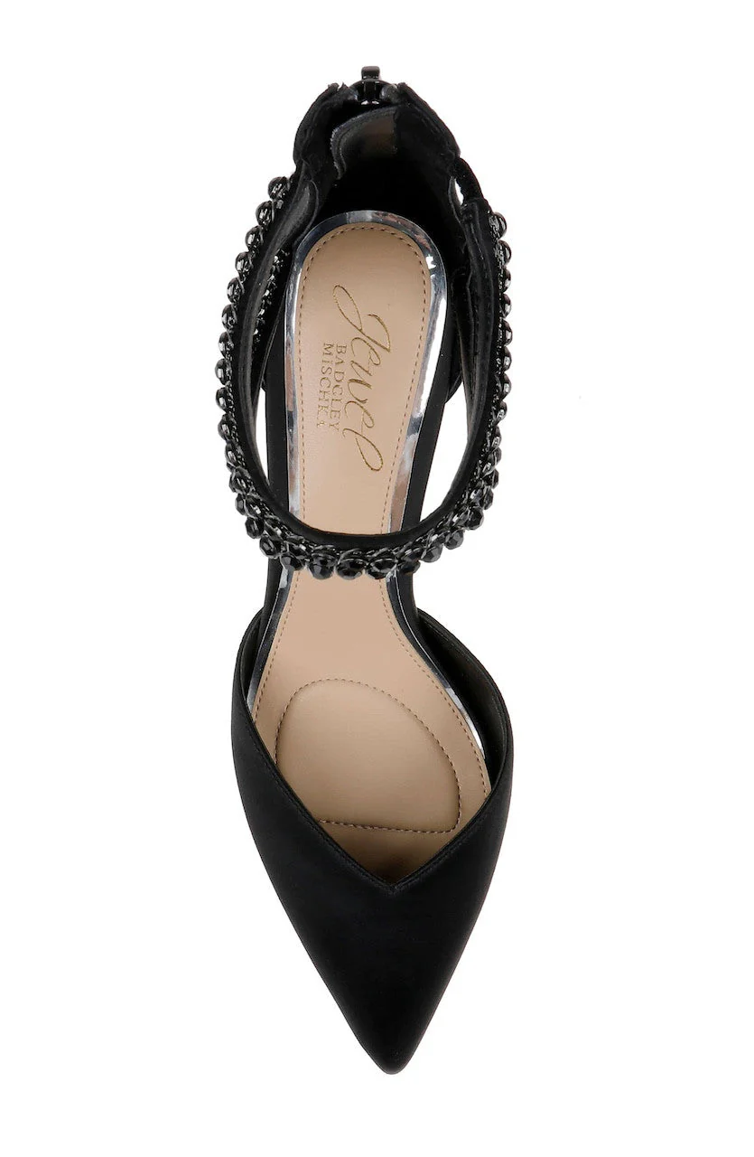 Emmie Crystal Embellished Ankle Strap Pumps - Image 80