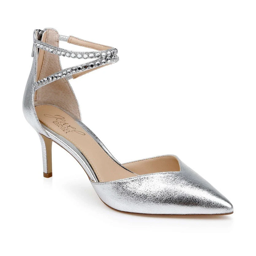 Emmie Crystal Embellished Ankle Strap Pumps - Image 83