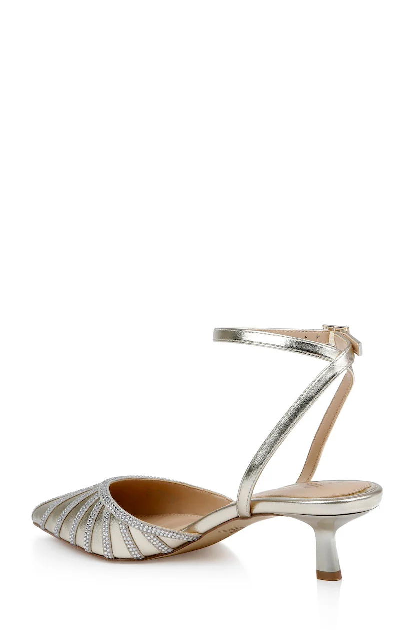 Fable Pointed Toe Kitten Heels - Image 3