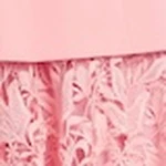 Fitted Bodice and Textured Lace Skirt Cocktail Dress - Image 25