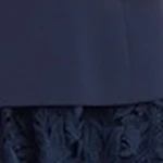 Fitted Bodice and Textured Lace Skirt Cocktail Dress - Image 26