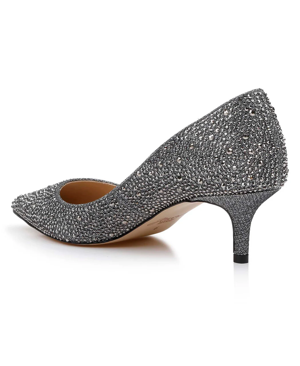 Frenchie Pointed Toe Kitten Heel - Image 43
