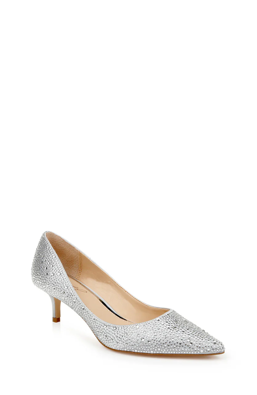 Frenchie Wide Width Pointed Toe Kitten Heel - Image 21