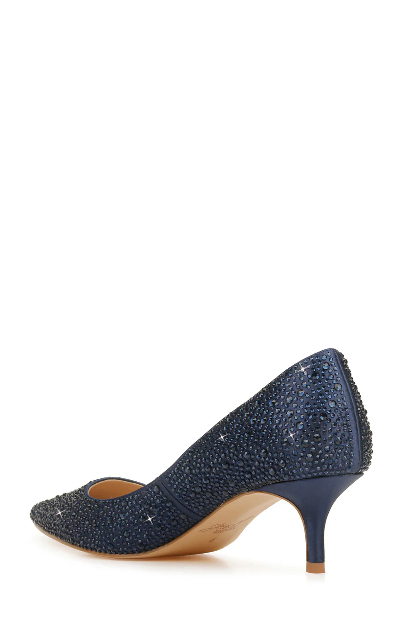 Frenchie Wide Width Pointed Toe Kitten Heel - Image 3