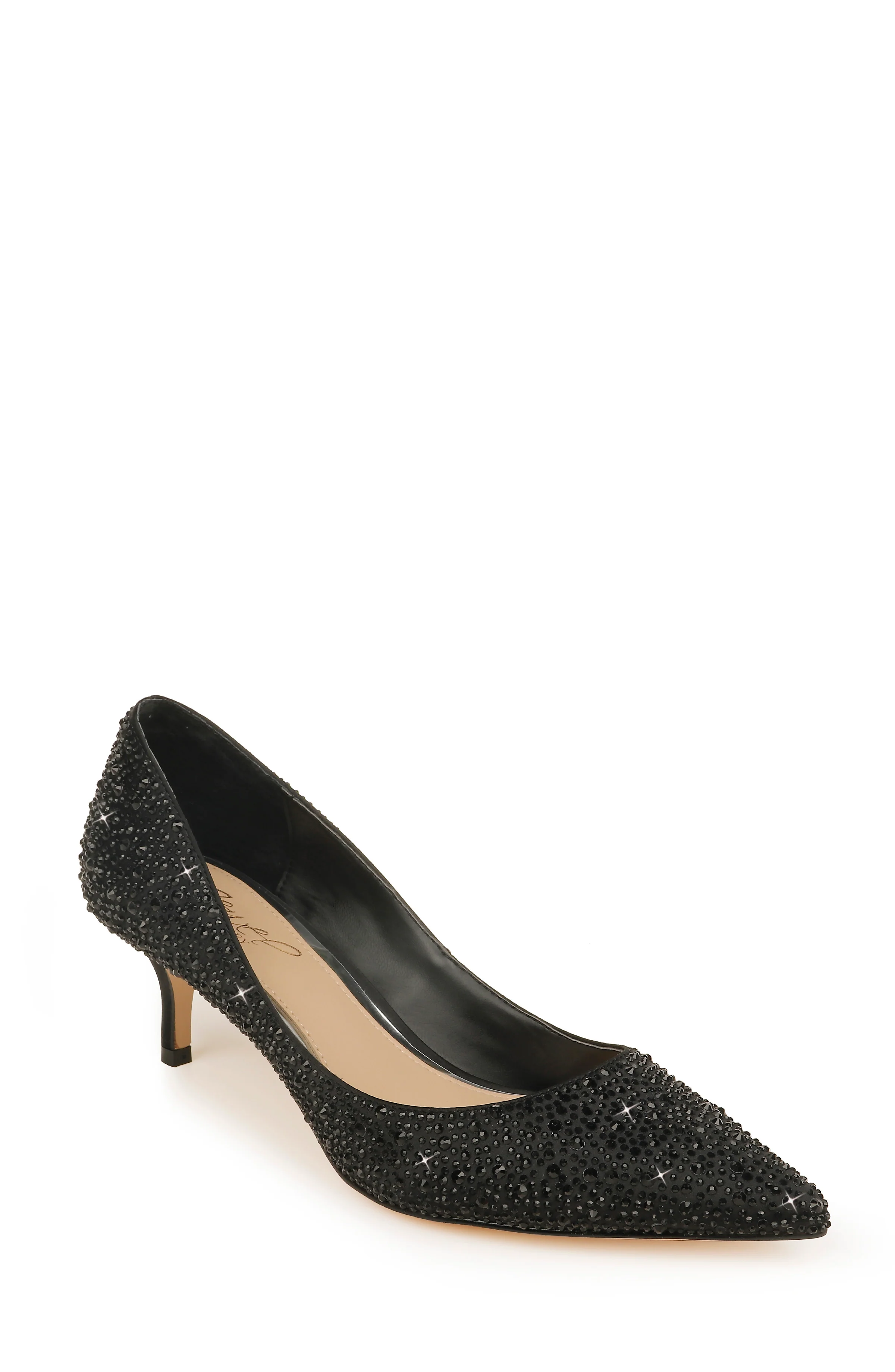 Frenchie Wide Width Pointed Toe Kitten Heel - Image 35