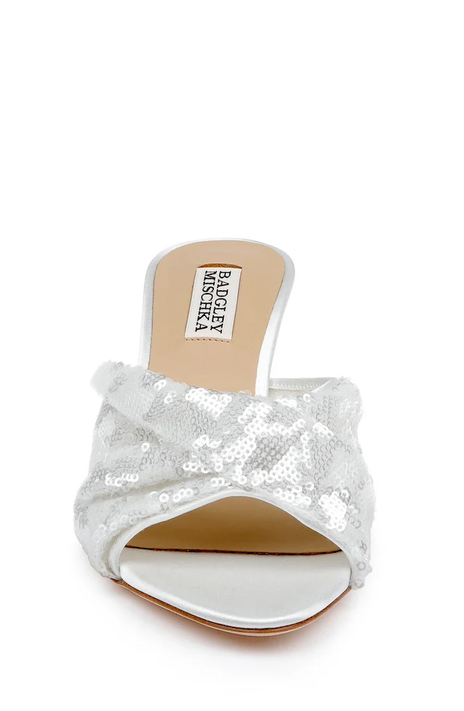 Gailea Heeled Sequin Mules - Image 4