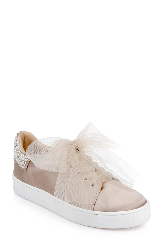 Gem Dressy Satin Sneakers - Image 32