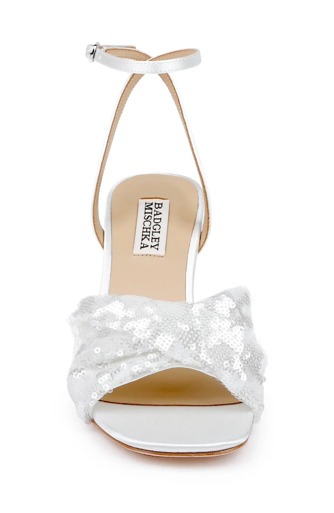Gema Sequin Block Heel Sandals - Image 4