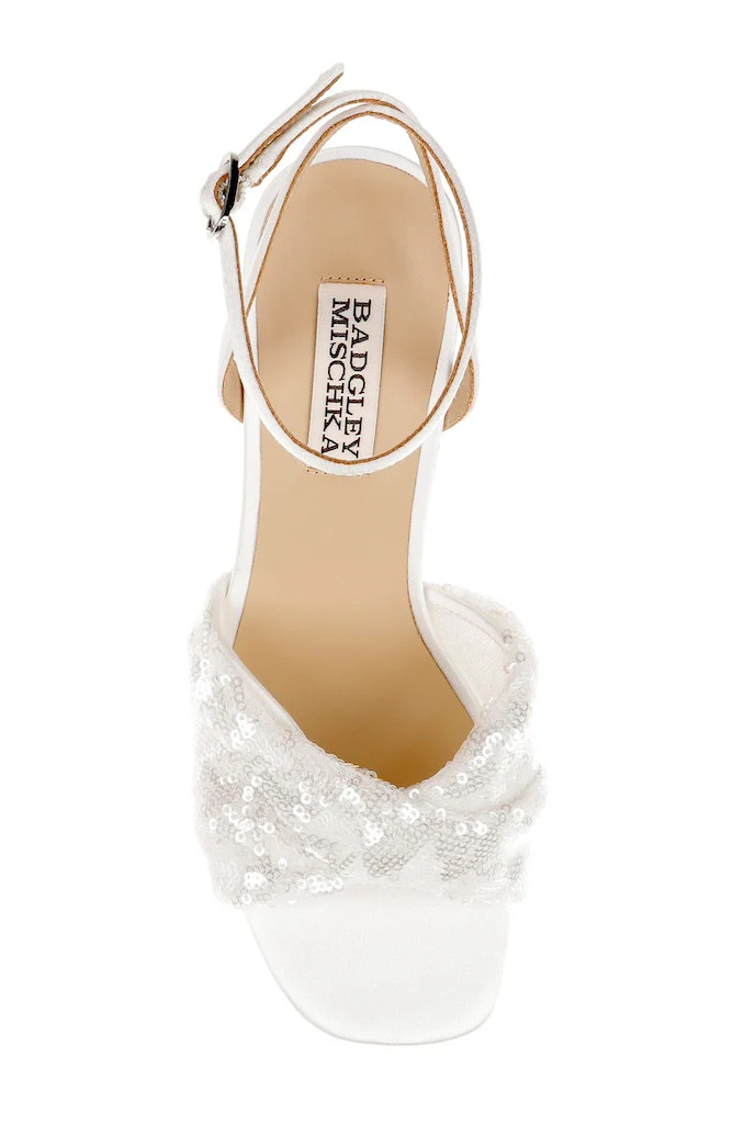 Gema Sequin Block Heel Sandals - Image 5