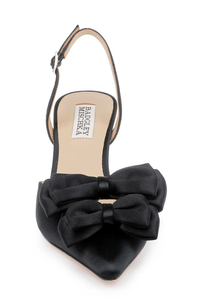 Giovanna Bow Slingback Pumps - Image 16