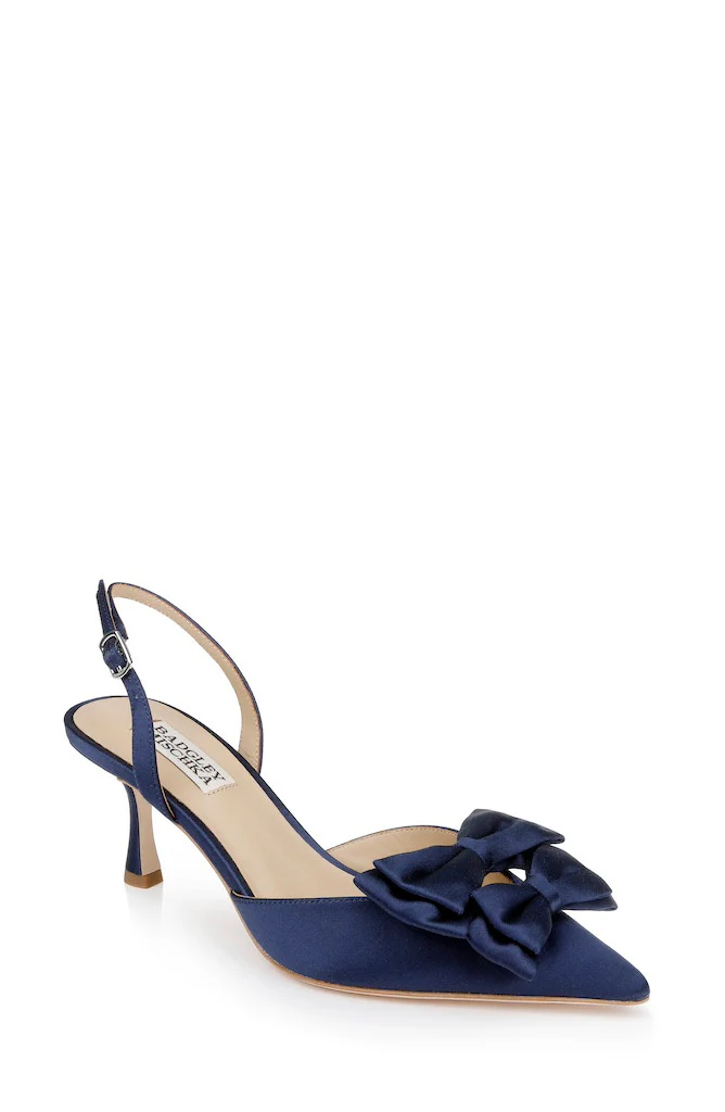 Giovanna Bow Slingback Pumps - Image 7