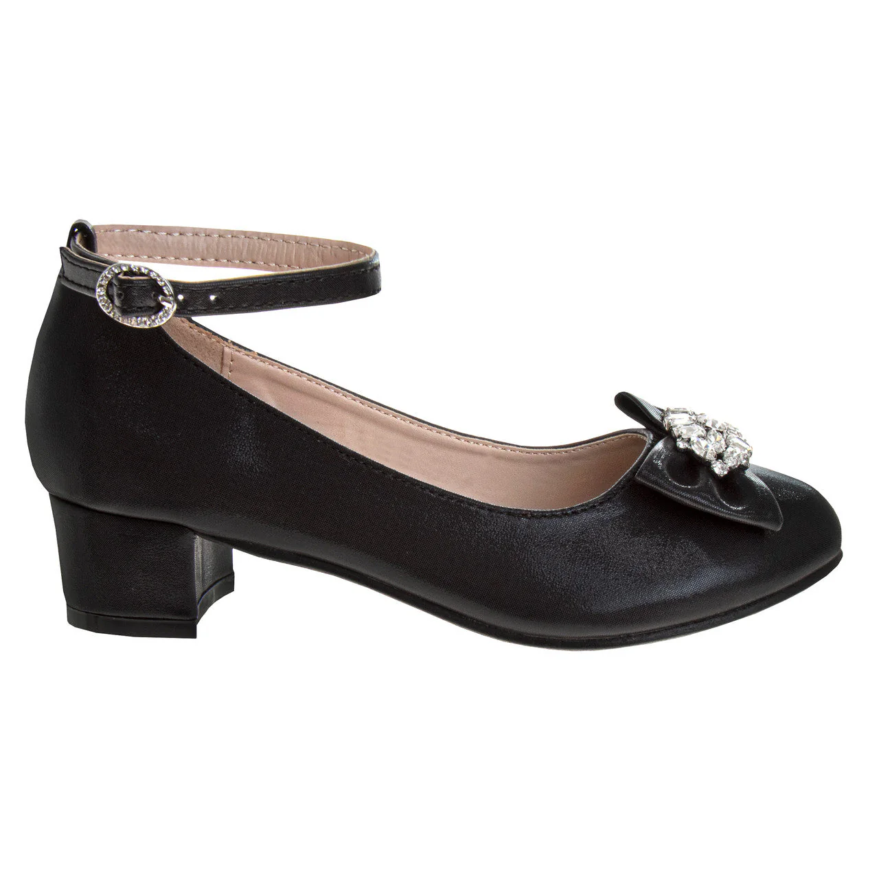 Girls' Ankle Strap Dress Pumps - Image 70