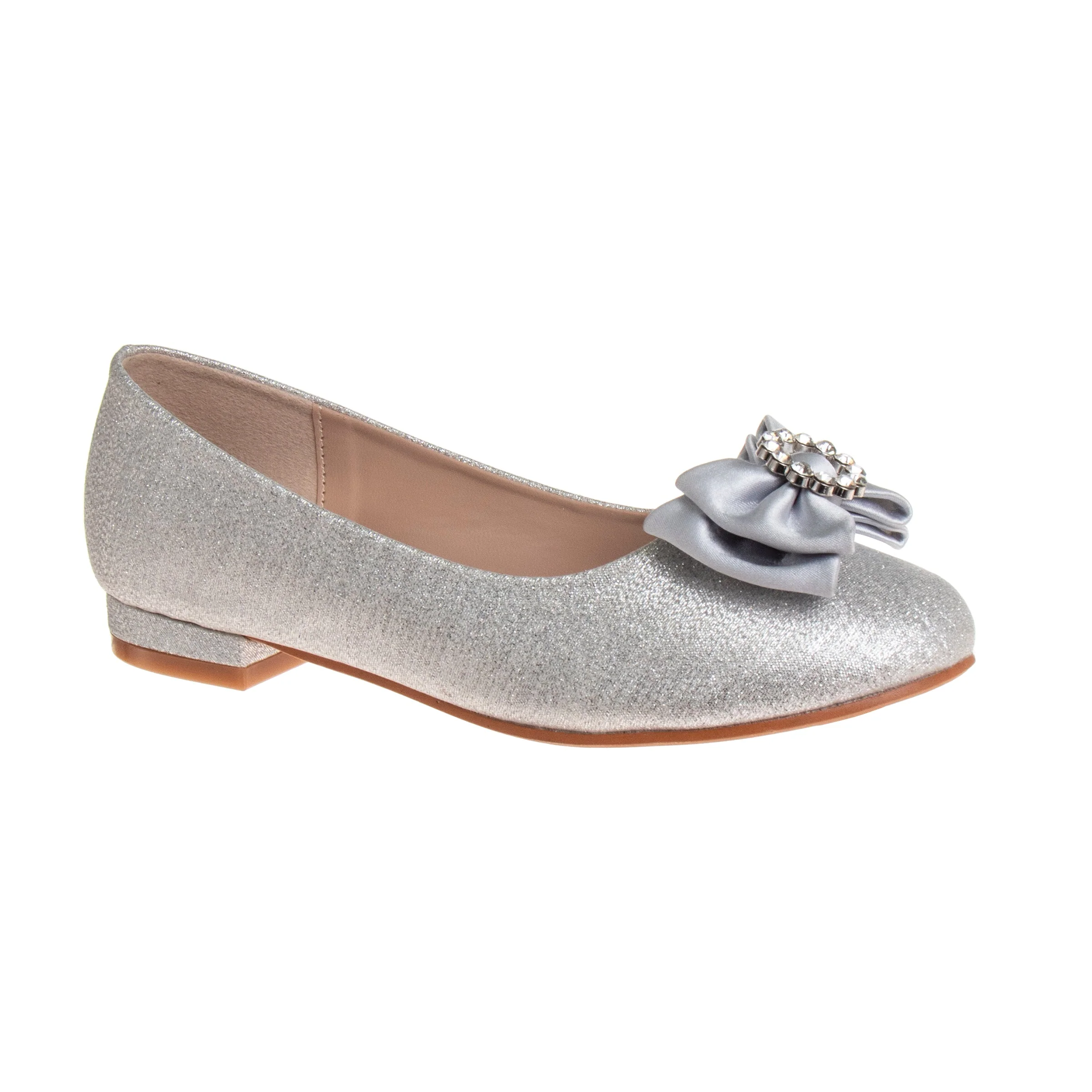 Girls’ Slip-On Ballet Flats with Bow - Image 25