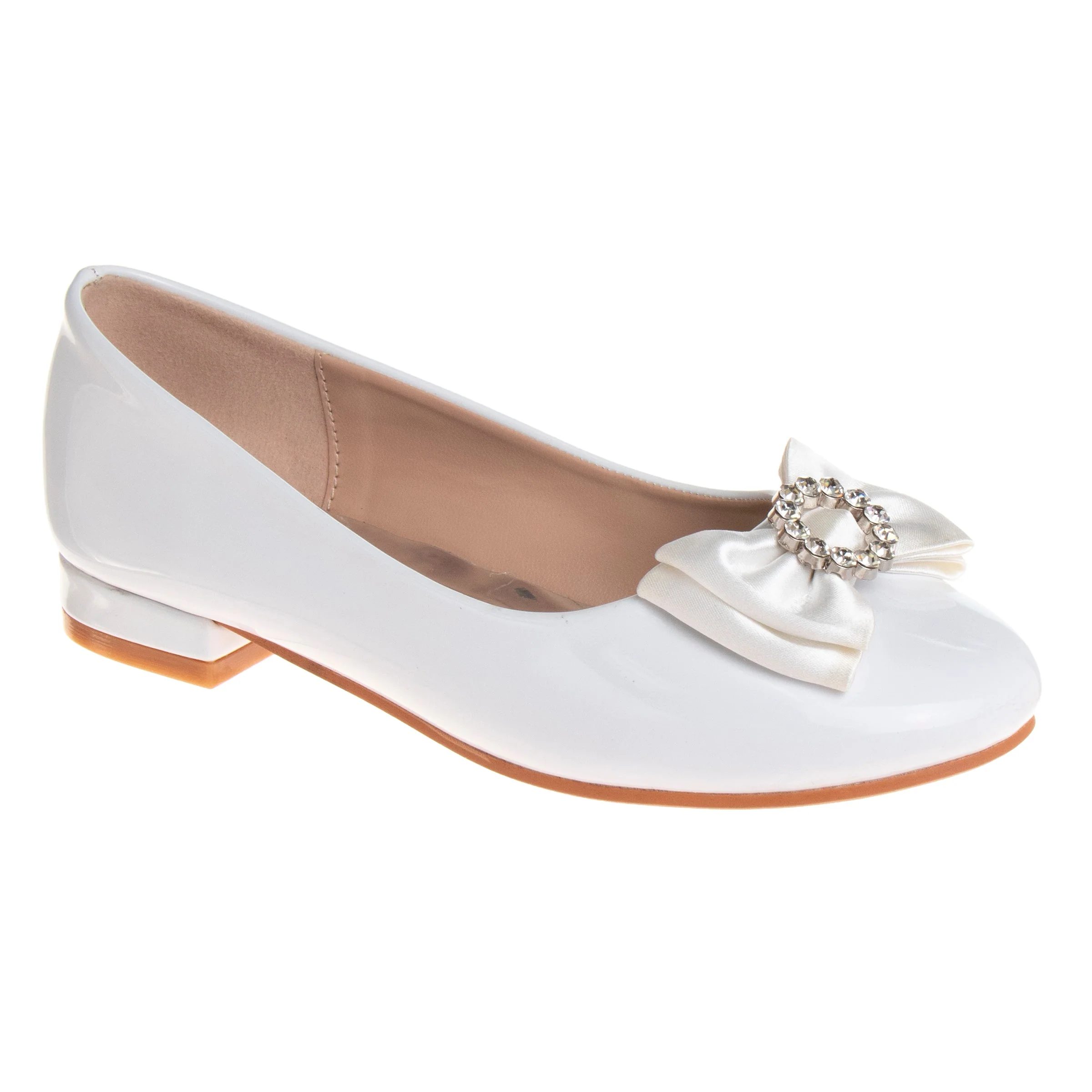 Girls’ Slip-On Ballet Flats with Bow - Image 70