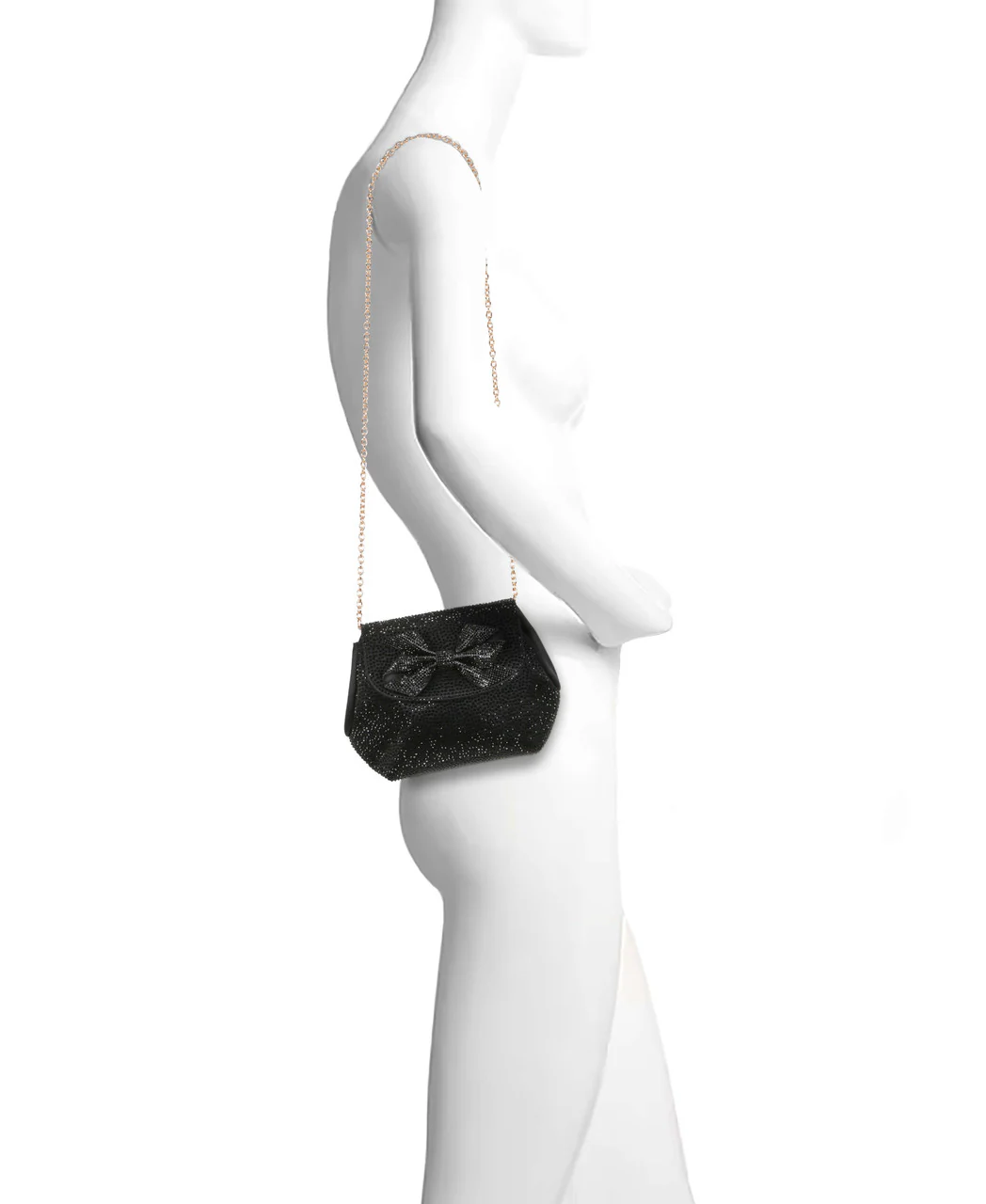 Hallie Crystal Mini Baguette Pouch Clutch - Image 10