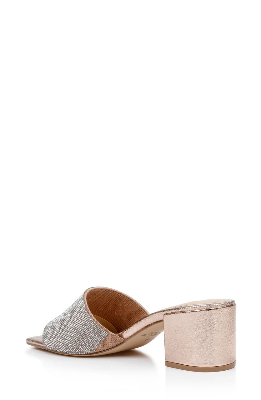 Harlyn Block Heeled Mules with Crystal Vamp - Image 17