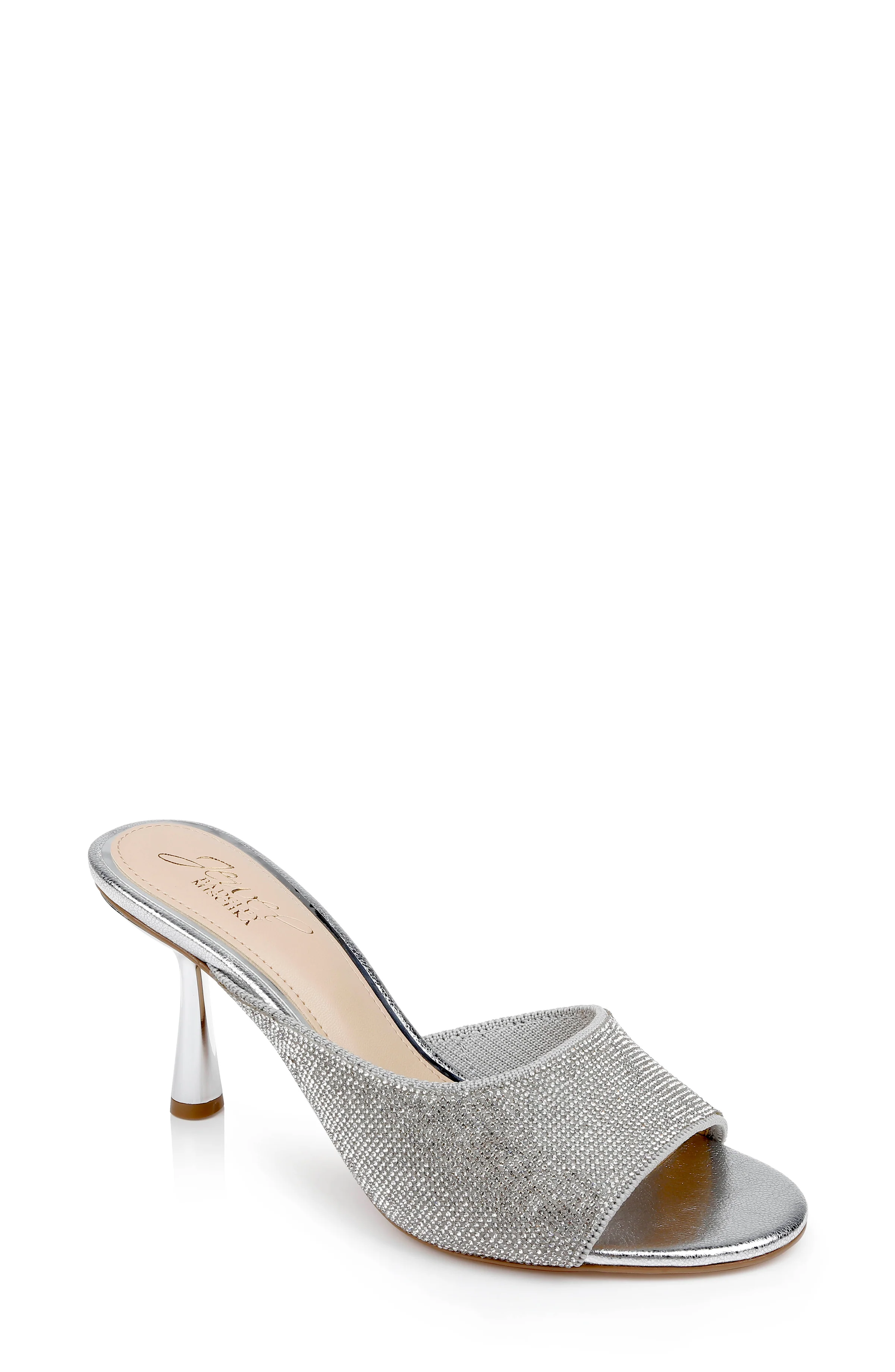 Haya Metallic Peep-Toe Mules - Image 56