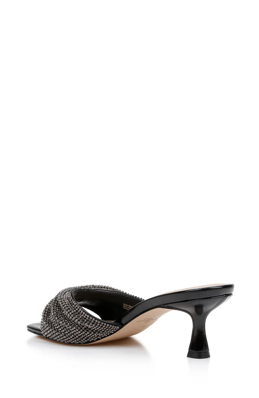 Humor Crystal Mules with Kitten Heel - Image 10