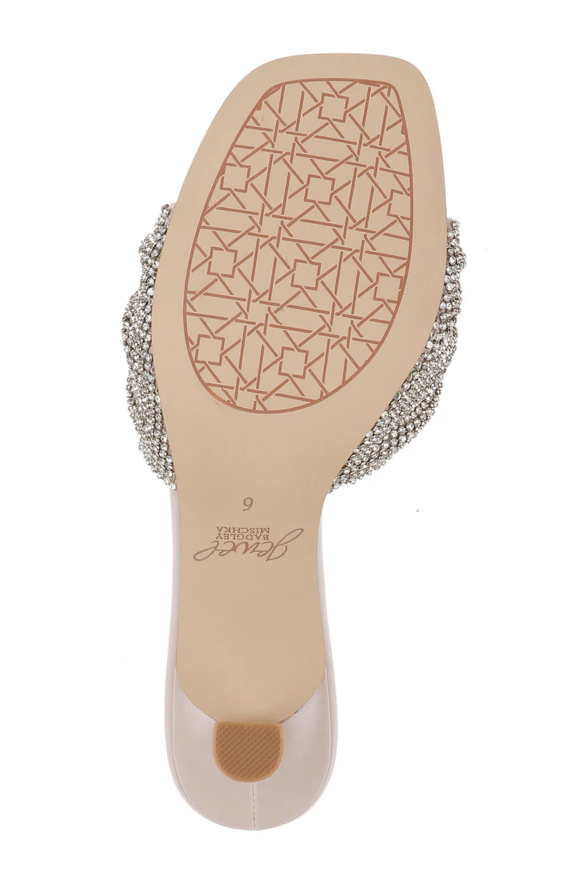 Humor Crystal Mules with Kitten Heel - Image 20
