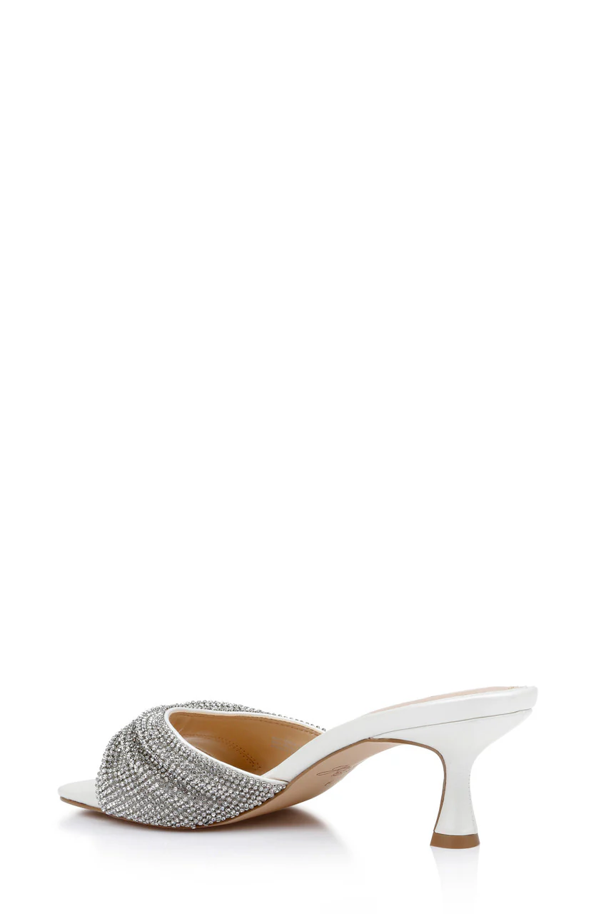 Humor Crystal Mules with Kitten Heel - Image 3