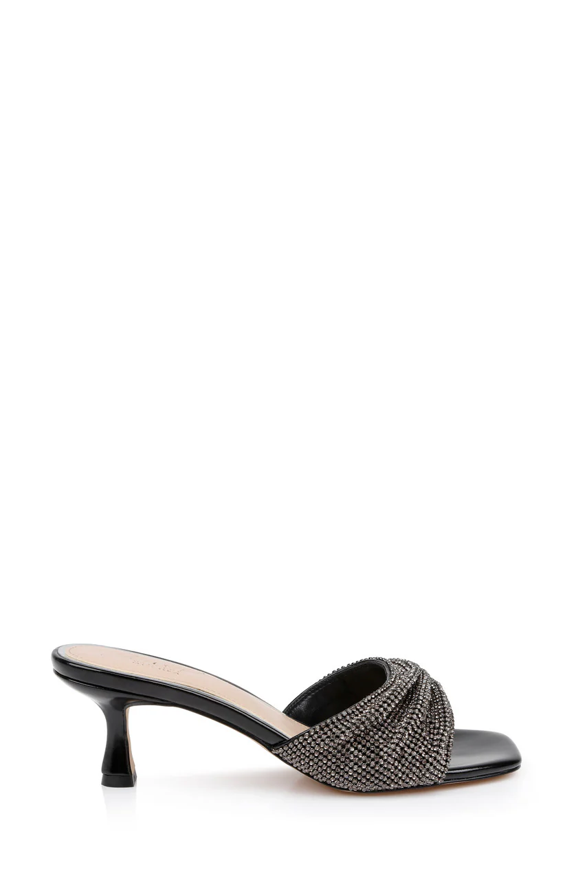 Humor Crystal Mules with Kitten Heel - Image 9