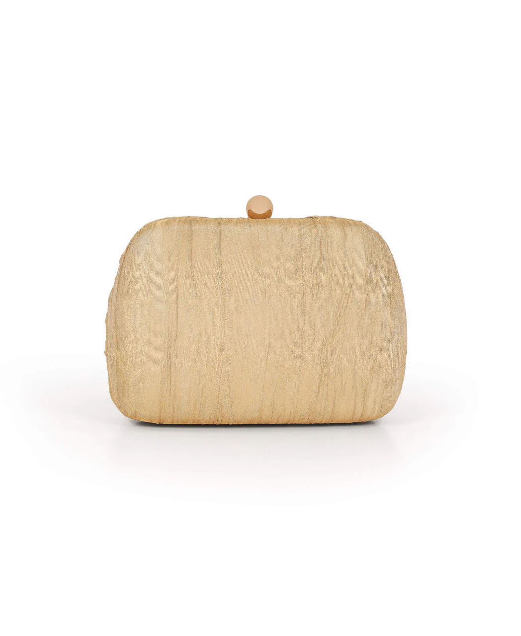 Jasmine Gold Lamé Minaudière Clutch - Image 3