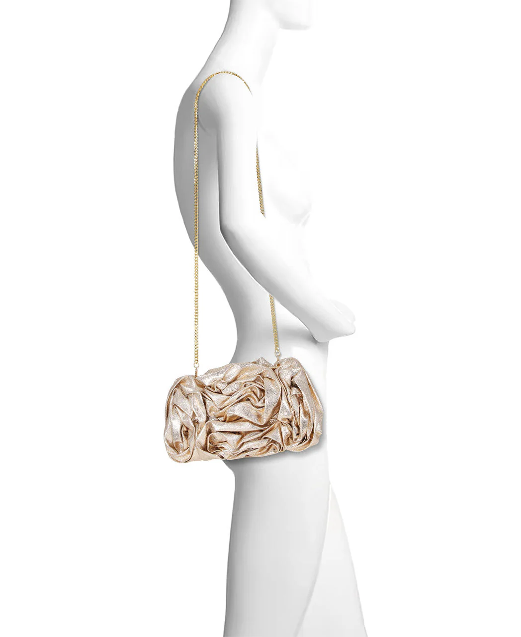 Jett Metallic Pouch Clutch - Image 10
