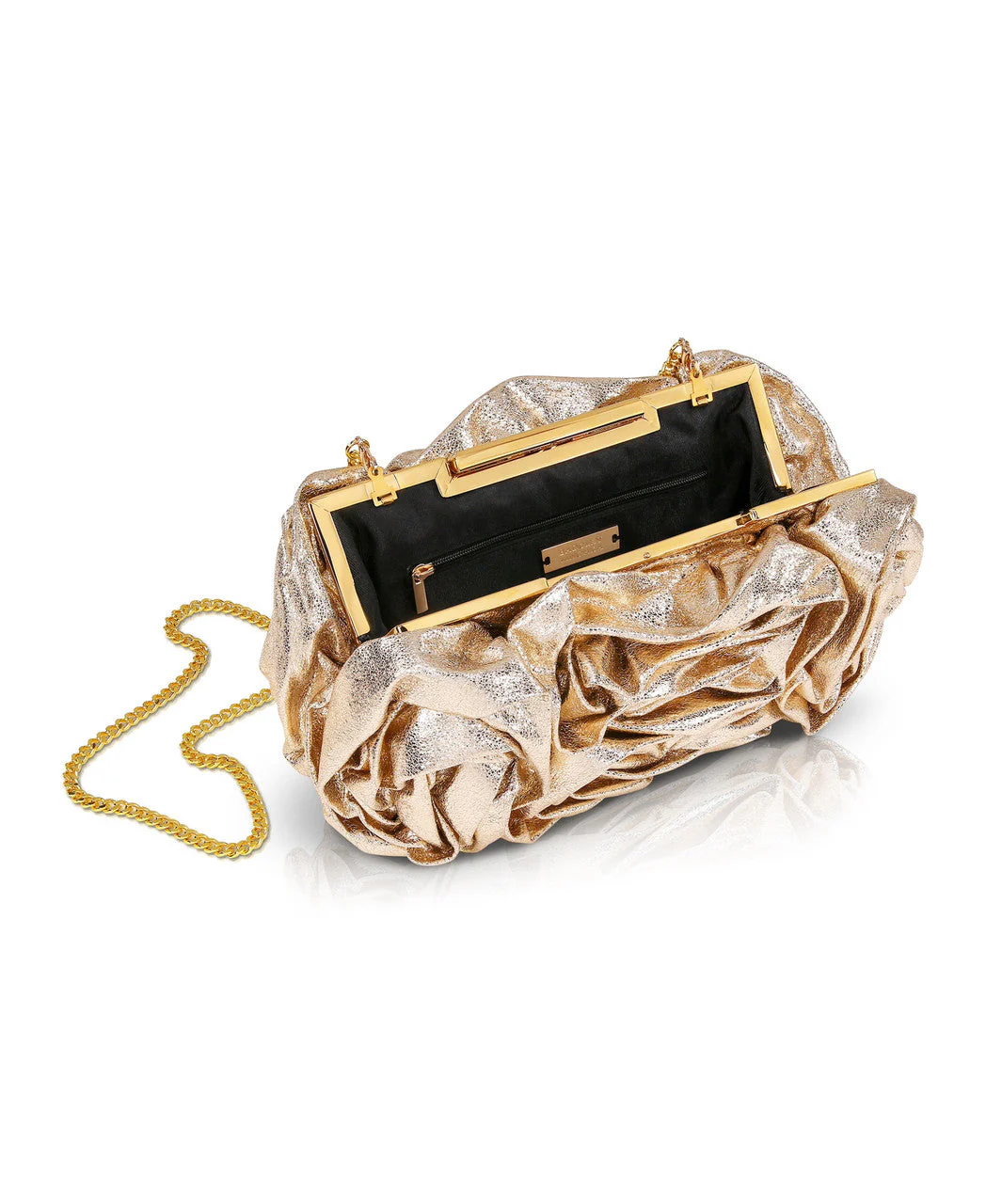 Jett Metallic Pouch Clutch - Image 9