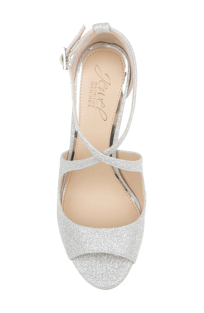 Jonna Glitter Peep Toe Pumps - Image 13