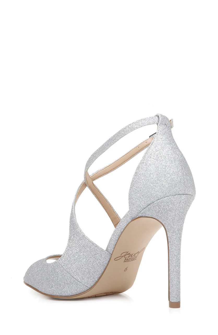 Jonna Glitter Peep Toe Pumps - Image 70
