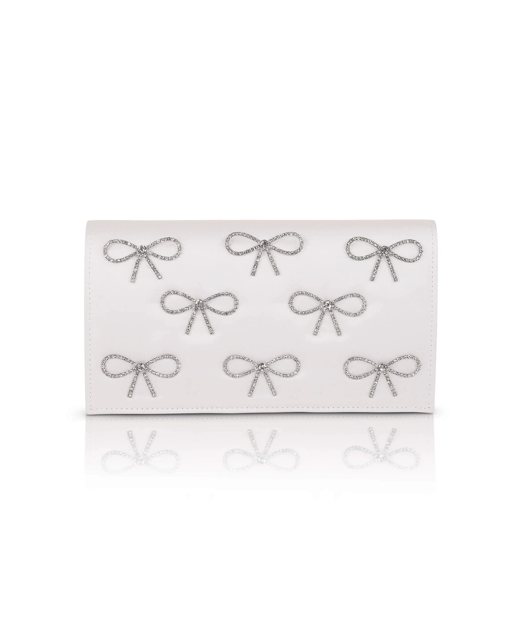 Julie Bow Embellished Flap Clutch - Image 16