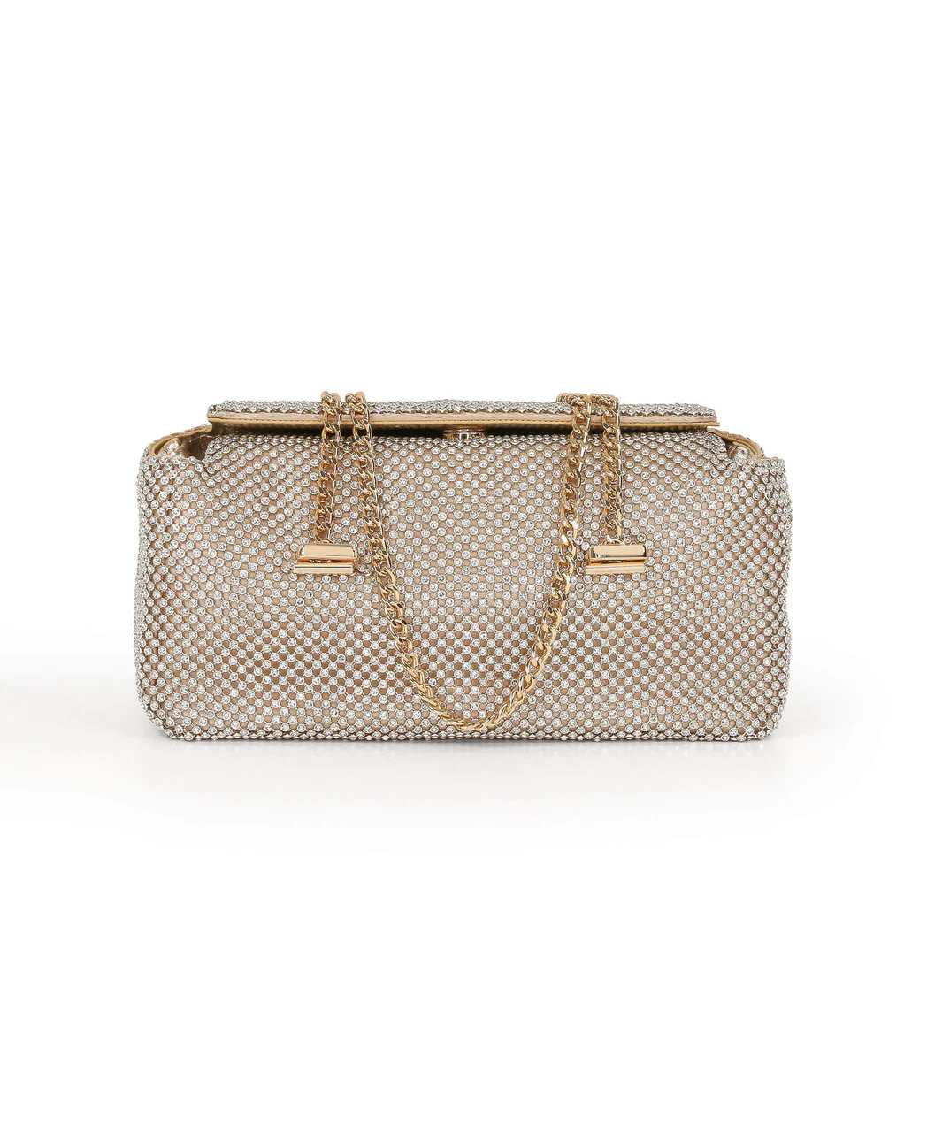Juniper Crystal Mesh Clutch