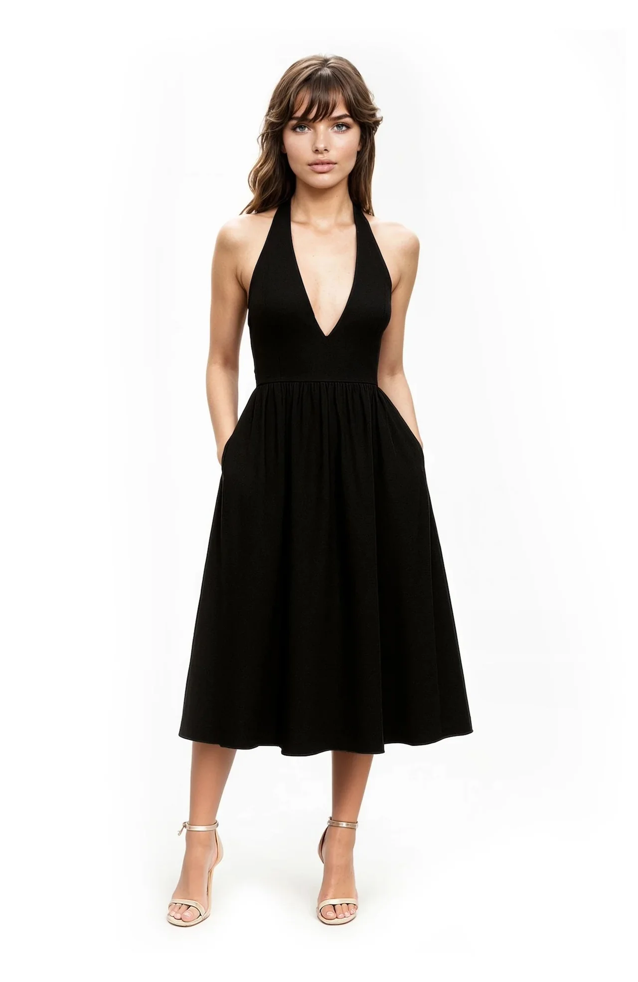Justine Halter Neck Midi Dress - Image 10