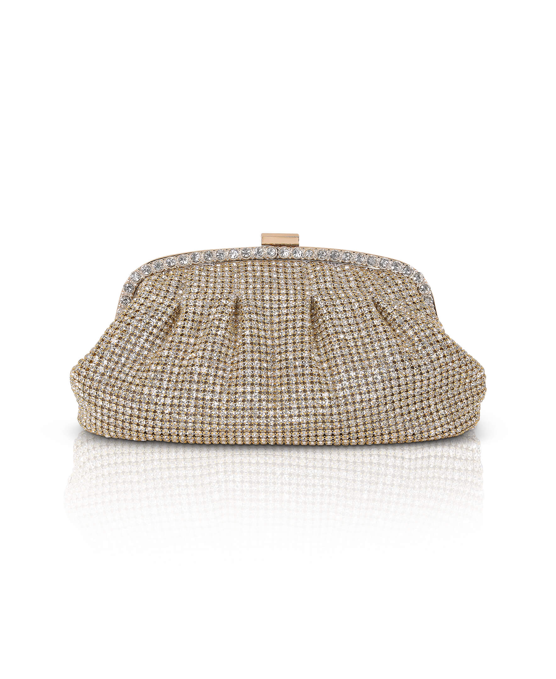 Khari Rhinestone Pleated Pouch - Image 6