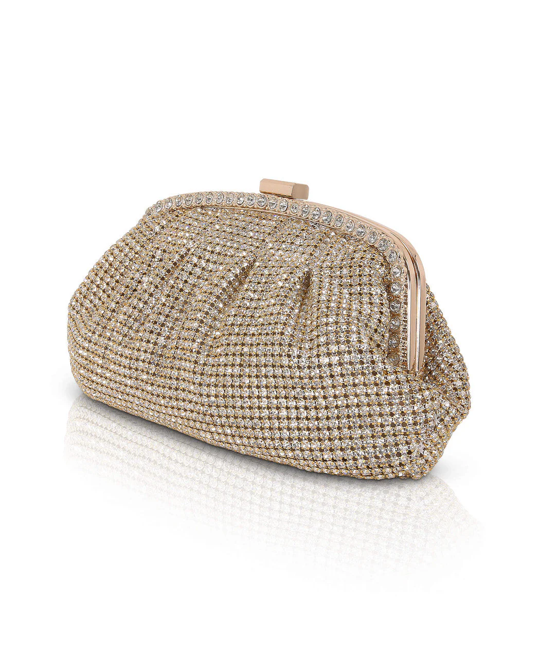 Khari Rhinestone Pleated Pouch - Image 9