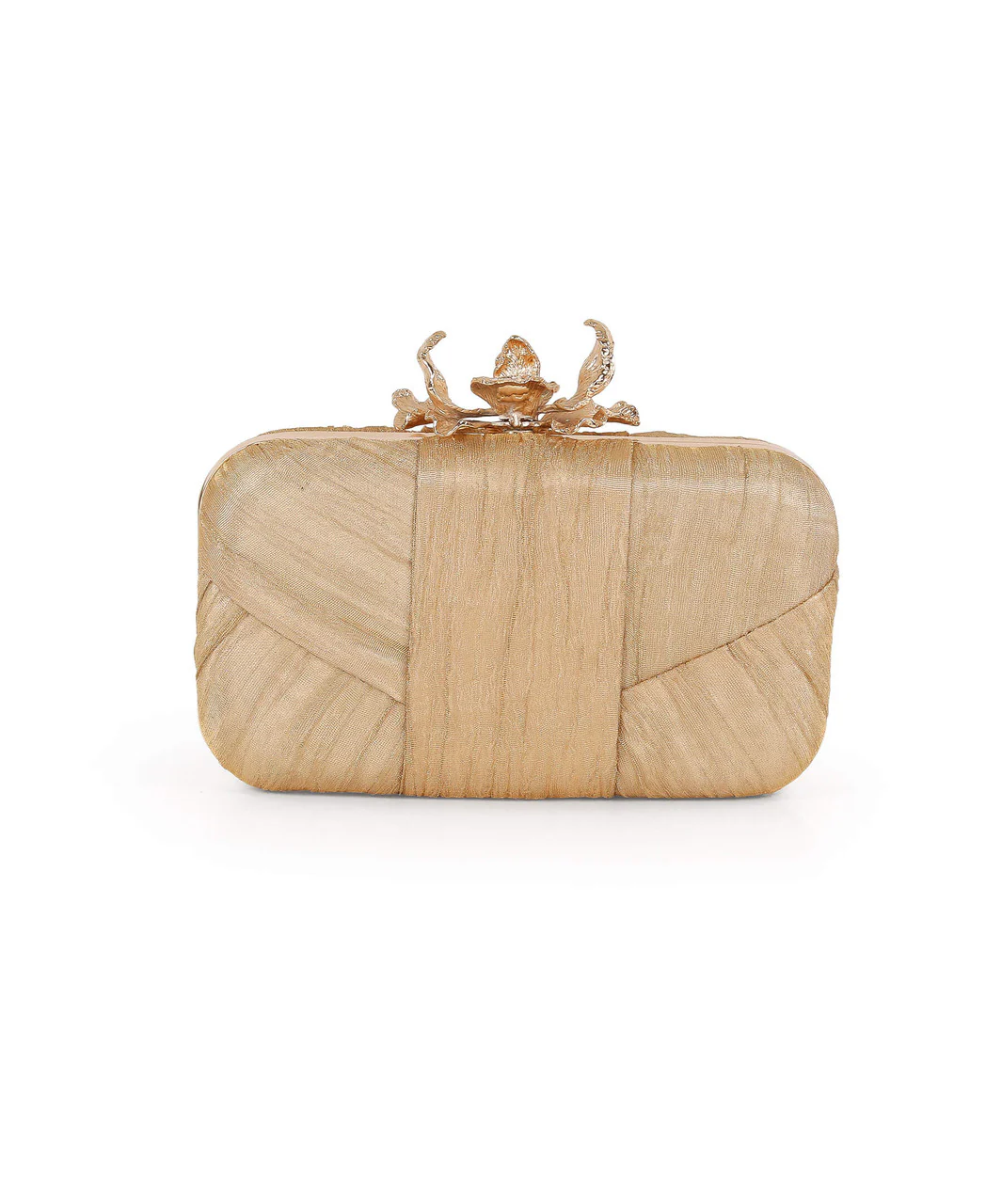 Leilani Gold Lamé Minaudiere - Image 3