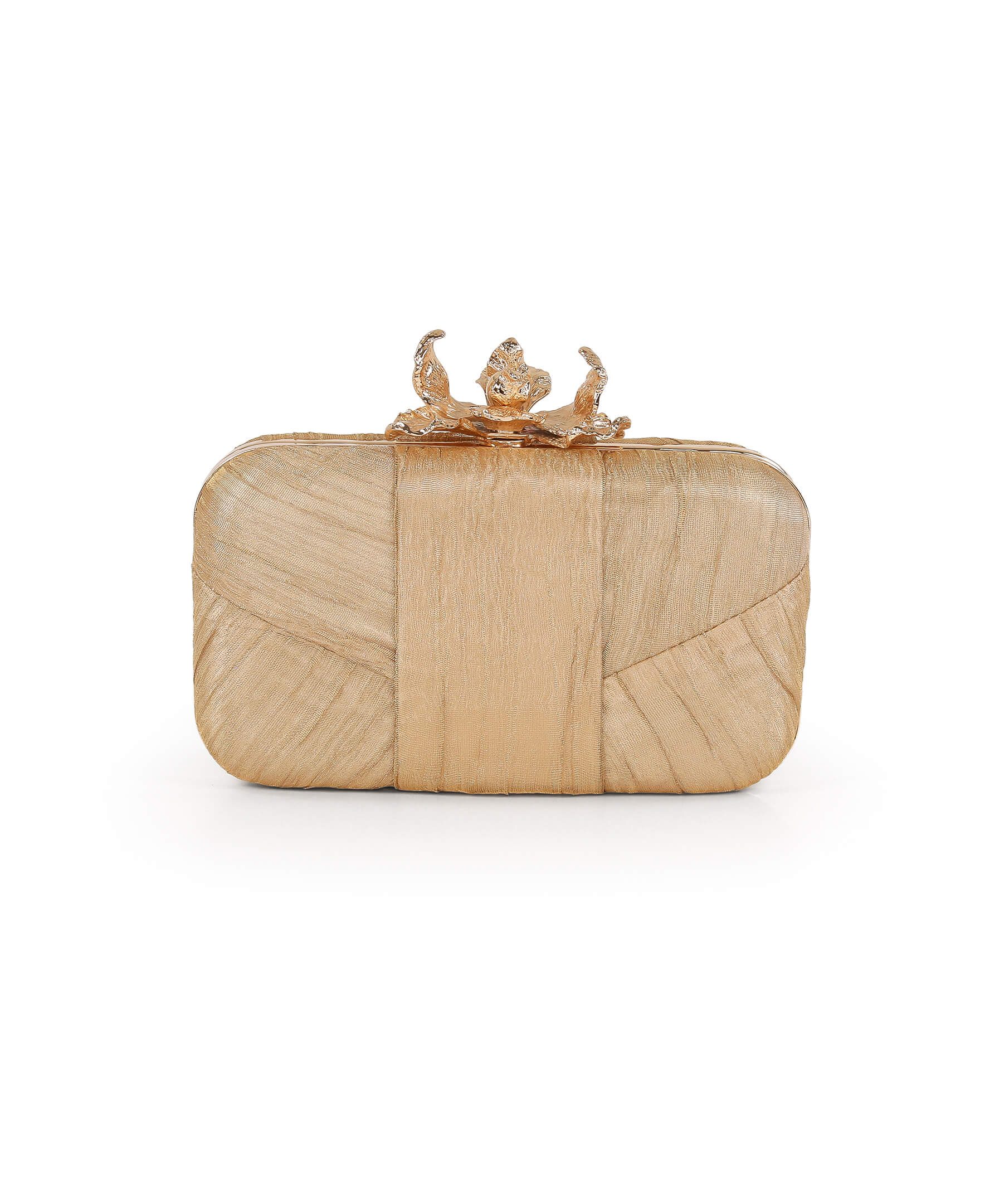 Leilani Gold Lamé Minaudiere - Image 6