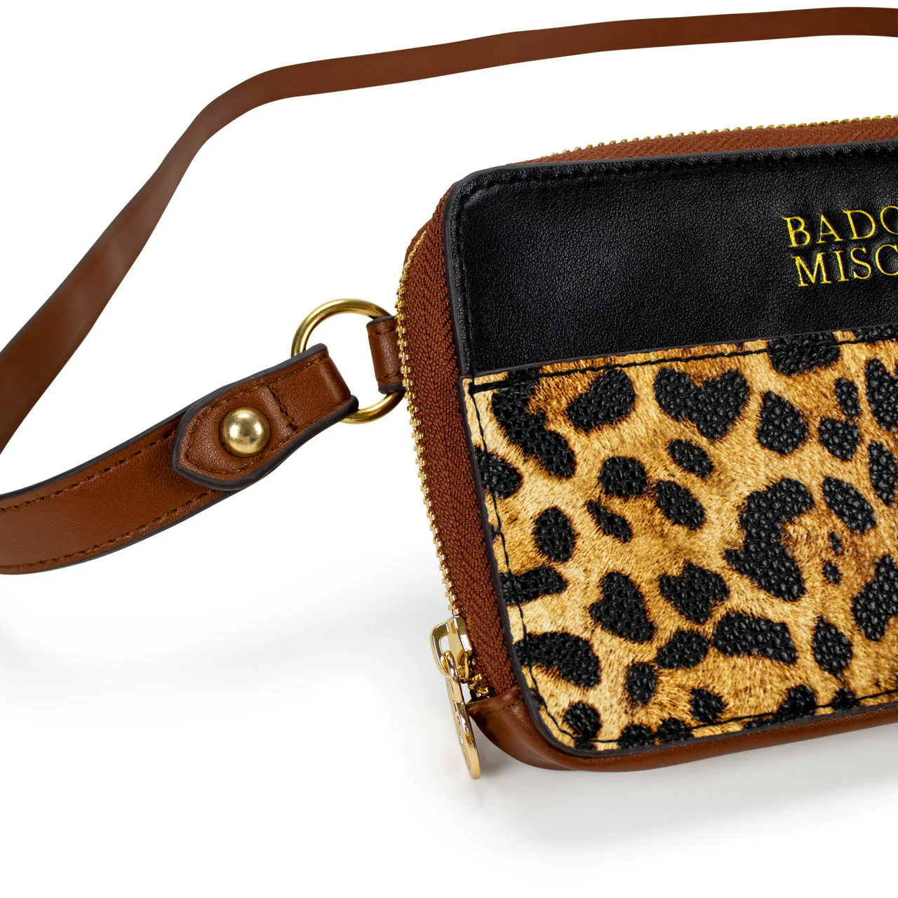 Leopard Vegan Leather Pouch Belt Bag - Image 4