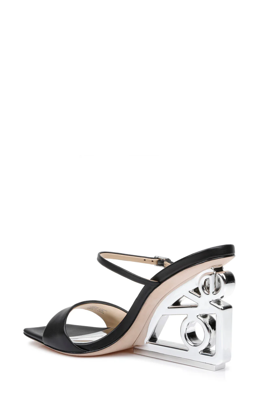 Luna Mule With Sculptural Wedge - Image 9