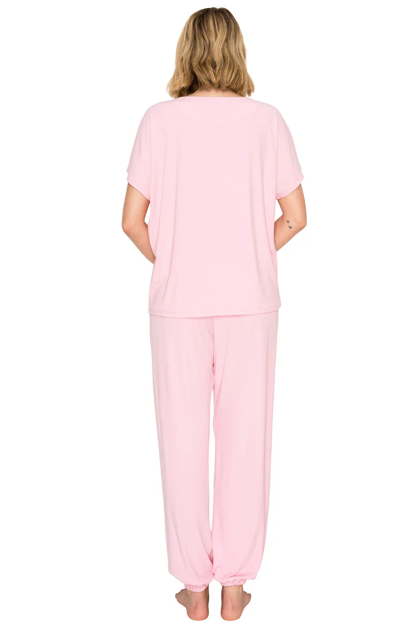 Luxe Rib Modal Blend Dolman Sleeve Jogger Set - Image 11
