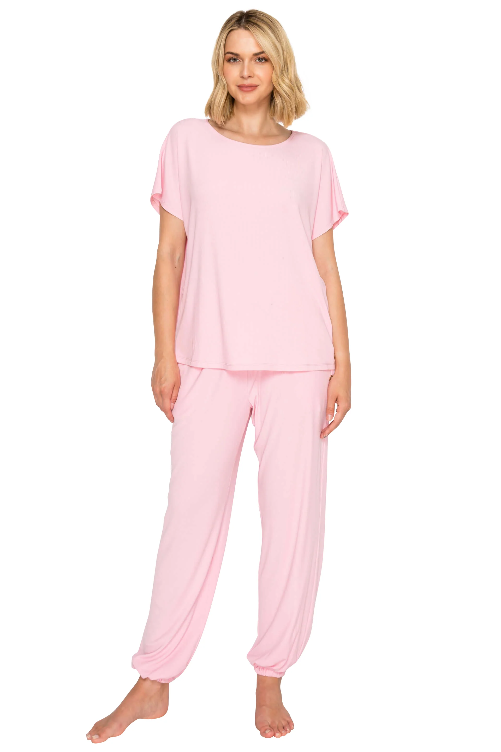 Luxe Rib Modal Blend Dolman Sleeve Jogger Set - Image 23