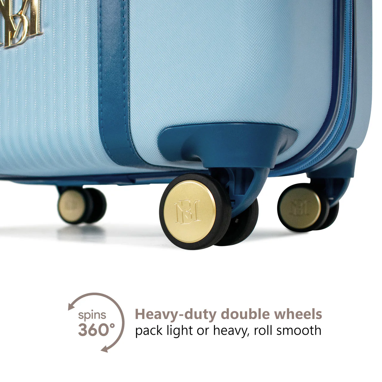 Mia 3 Piece Expandable Retro Luggage Set - Image 11