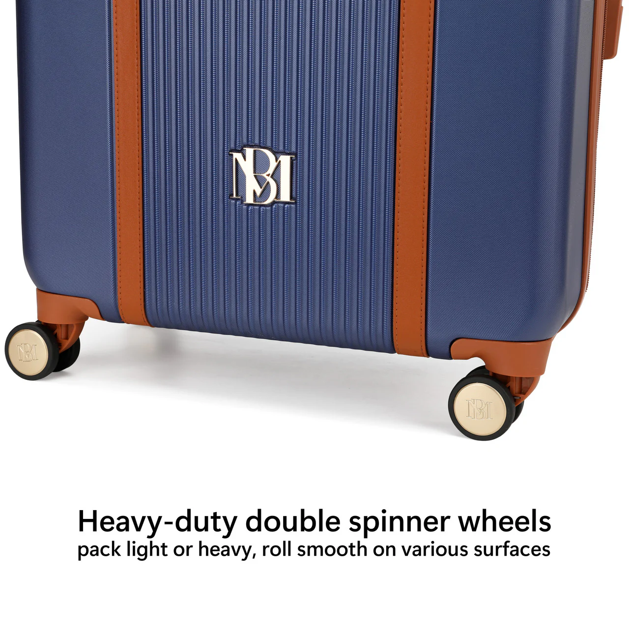 Mia 3 Piece Expandable Retro Luggage Set - Image 18