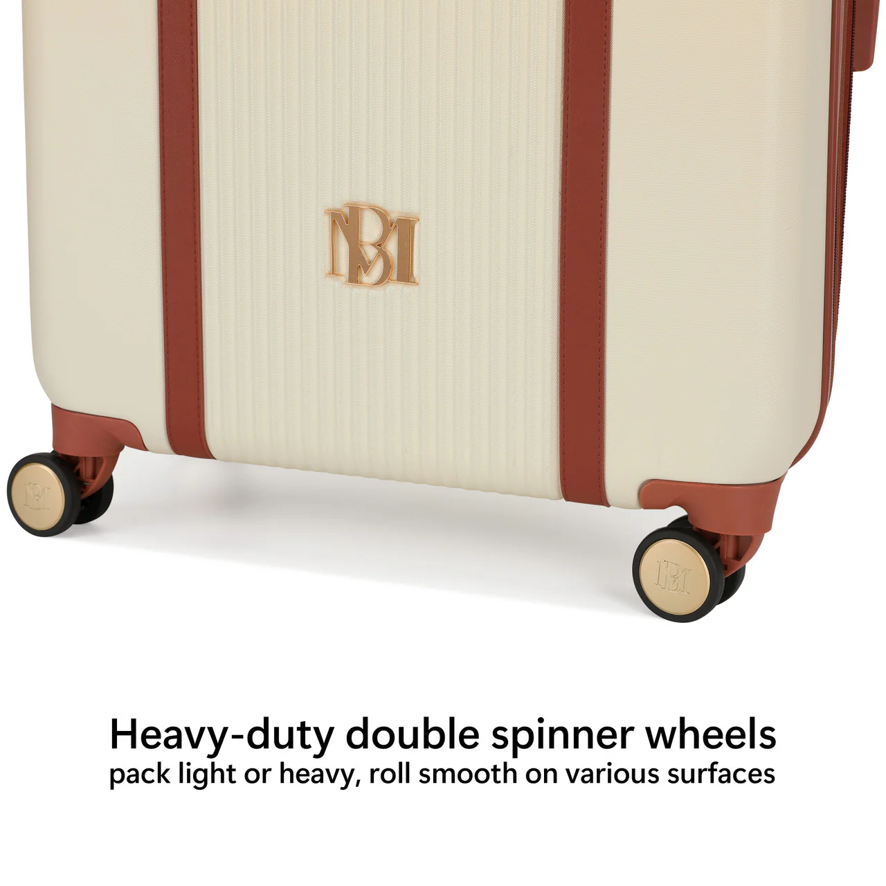 Mia 3 Piece Expandable Retro Luggage Set - Image 24